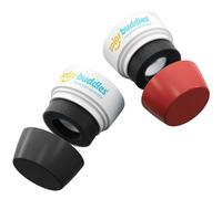 Têtes de remplacement Solar Buddies Duo avec couvercles Noir/Rouge - Compatible avec l'applicateur de crème solaire rechargeable pour enfants - Contenance 100 ml (PAS une unité complète)