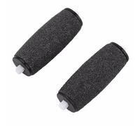 Têtes de Rouleau de Rechange pour Pédicure, Peau Lisse, Abs Noir | Remplacement Facile, Retire Peau Dure et Sèche, Lot Compatible Appareil de Pédicure, Finition Mate