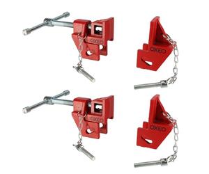 Têtes de serre joint dormant X2 - En fonte - pour bois 27mm - Système auto serrant - Adaptable à la longueur souhaitée