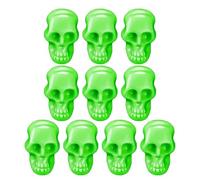 Têtes de squelette, petit crâne - 100 pièces de figurines de paysage avec petites têtes de crâne | Accessoires de blague, jouets de triche, décoration de bureau, modèle réaliste de crâne