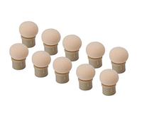 Têtes D'éponge de Stylo à Ongles, 2 Types 10pcs Tête D'éponge Remplaçable pour Outil D'art D'ongle de Brosse de Stylo de Pointillage de Poudre de Paillettes(Tête ronde)