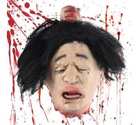 Têtes d'Halloween effrayantes - Accessoire de tête de cadavre coupé - Décoration d'horreur en latex pour intérieur ou extérieur, chambres, patios, maisons hantées, salons