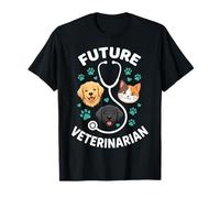 Têtes Mignonnes de Chiens et de Chats vétérinaires du Futur T-Shirt