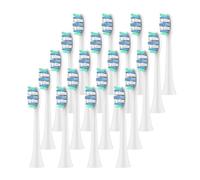 Têtes souples, compatible avec Philips, 4100 6500 6100 | Têtes de rechange for brosse à dents électrique séries 7500 5300 1100, usage quotidien(20 Pcs)