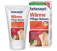 tetesept Baume de soin à la chaleur - Pommade chauffante nourrissante détend durablement le cou, les épaules et le dos - Aux huiles essentielles naturelles de gingembre et de romarin - 1 tube de 100