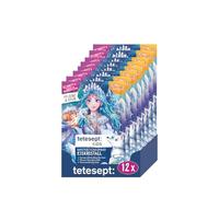 tetesept Kids Knister Bain moussant cristal glacé 45 ml - Bain pour enfant avec mousse de bain scintillante et effet froissé - Additif de bain délicat et parfumé fleuri colore l'eau en bleu glacier