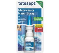 Spray nasal en eau de mer Tetesept - En cas de rhume - Nettoyage du nez bouché et hydratation naturelle des muqueuses nasales sèches - 1 x 20 ml