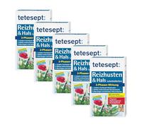 Tetesept toux and Collier Pastilles à Sucer de 3 phases, Lot de 5 (5 x 20)
