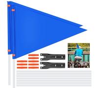 TETEWEVER 2 Pièces Fanion de Vélo, Drapeau De Vélo pour Enfant, Fanion Vélo Enfant, 185 cm Drapeau De Sécurité pour Vélo pour Garçons Filles Vélo/Scoote/Remorque