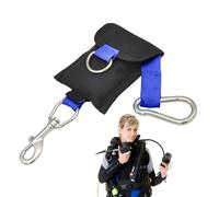 Tether de plongée gratuite : sangle sous-marine sécurisée longue avec carabinier. Support engrenages corde flottante pour le kit de natation récif, cravate utilitaires, ligne harnais aquatique