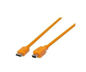 Tether Tools Air Direct Câble USB-C vers USB 2.0 Mini 0,22m orange