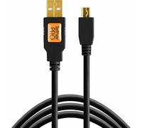 Tether Tools - Câble USB 2.0 vers Mini-B 4.6m - Noir