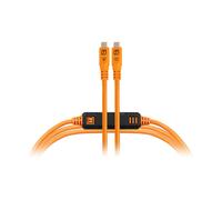 Tether Tools - Câble USB-C droit vers USB-C droit 4,6m - Orange