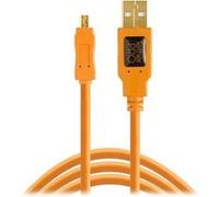 Tether Tools - Câble USB 2.0 vers Mini-B 8-PIN 4.6m - Orange