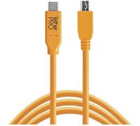 Tether Tools Câble USB USB 2.0 USB-C® mâle, USB-Mini-B mâle 4.60 m orange CUC2415-ORG
