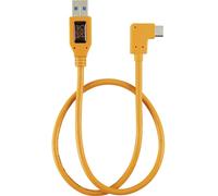 Tether Tools Câble USB USB-A mâle, USB-C® mâle 0.50 m orange coudé à 90° vers la droite TET-CUCRT02-ORG