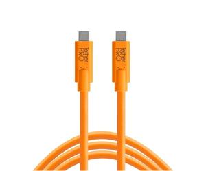 Tether Tools CUC15-ORG câble USB 4,6 m USB 3.2 Gen 1 (3.1 Gen 1) USB C Orange