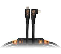 Outils de fixation TetherPro Optima 10G USB-C, 15' (4,6m), droit vers la droite noir.