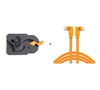 Tether Tools - TetherGuard LeverLock + Câble double Right-Angle USB-C 4.57m Orange