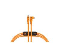 Tether Tools Câble USB-C TetherPro Optima 10G 3 m Droit vers coudé Orange haute visibilité