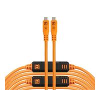 Tether Tools TetherPro Optima 10G USB-C, 31' (9,4m), orange droit