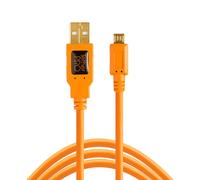 Tether Tools TetherPro USB 2.0 A Male à Micro-B 5-pin 4,6 m Orange