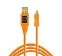 Tether Tools TetherPro USB 2.0 vers USB Mini-B 8 broches 4,60m orange