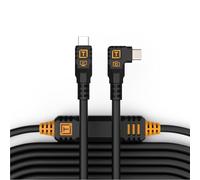 TetherPro Optima 10 Gbps Gen 2 USB-C, 4,6 m, droit à droite, non réfléchissant, noir