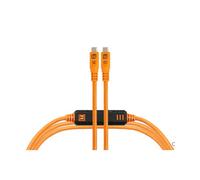 Outils de fixation TetherPro Optima 10G USB-C, 15' (4,6m), droit vers l'orange droite.