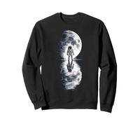 Tethys Moon Astronaute Portrait Illustration Graphique Sweatshirt