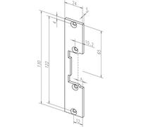 ASSA ABLOY Face de frappe plate 096 VA ktg. B.24xL.130mm DIN L/R Quantité:1