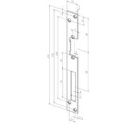 Têtière de gâches à larder HZ acier inoxydable - EFF EFF - 602102