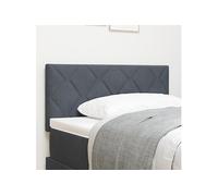 Têtière LED vidaXL avec design en blocs de diamant gris foncé, 100 cm, Têtière vidaXL avec design en blocs de diamant gris foncé, 100 cm
