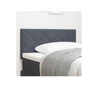 Têtière LED avec design en blocs de diamant gris foncé, 100 cm 3338208