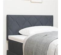 Têtière LED vidaXL avec design en blocs de diamant gris foncé, 100 cm, Têtière vidaXL avec design en blocs de diamant gris foncé, 100 cm