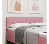 Têtière Led Vidaxl Capitonnée Rose 80 Cm En Velours