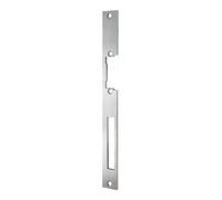 Têtière plate longue inox pour gâche électrique ESU 900 en 250 x 25 x 3 mm