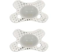 Tétine 0-6 Mois Natural-Sucette Naissance Avec Tétine Silicone-Facile À Accepter-Un Apport Optimal D'air-Tutute Bébé Nouveau-Né-Phosphorescente/Glow In The Dark-2 Pièces