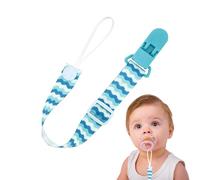 Tétine avec clip, porte-tétine pour bébé - Porte-tétine et laisse,Attache sucette Jouets de dentition Convient à la plupart des sucettes