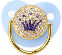 Tétine bébé ultra légère souple bling silicone nouveau-né 6-18 mois bleu enfant