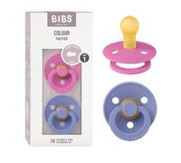Bibs Colour Sucette Latex Rond Taille 1 Bébés 0+ Mois Bubblegum-Peri 2 Pièces
