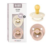 BIBS Tétine ivoire/blush duo 0-6 mois Sucette(S) 2 pc(s)