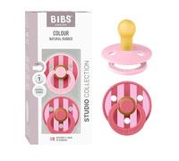 BIBS STUDIO Colour 2 Pack Block - Baby Pink | +0 mois Tétine(S) 1 pc(s)