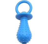 Tétine bleue pour chien, jouet à mâcher, mini tétine en caoutchouc résistant aux morsures, jouet d'entraînement à mâcher pour animaux de compagnie, chiot, chien, chat, jouet de dressage molaire