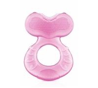 Anneaux de dentition Nuby tétine en forme de poisson junior 14,5 cm rose silicone