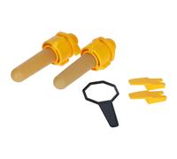 Tétine hygiénique avec tétine et clé montage Kerbl (x2) Jaune TU