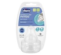 Tétine Physiologique Anti-Coliques Chicco Débit Lent +0m Lot De 2 Multicolore
