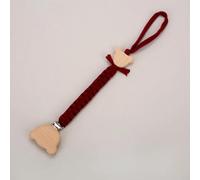 Tétine Tissée En Bois Avec Nom Pour Bébé,Pendentif Tewindsor,Cadeau Pour - Type No.7 Wine Red