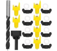 Tétines D’abreuvement pour Volaille, Kit 1 Set PVC Acier | Installation Rapide et Simple t Foret Inclus, pour Réservoir et Auge en Élevage