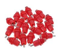 Tétines de Poulet Automatiques 20 Pièces en PVC Acier Rouge | Poules et Canards, Usage en Fermes à Grosse Échelle, Flexible, Convient aux Petits et Grands Sujets